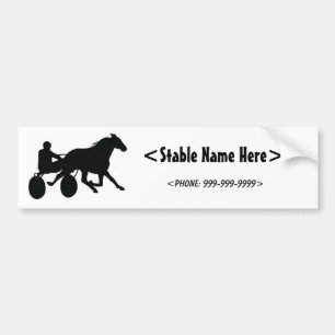 Harness Racing Standardbred Logo Bumper Sticker