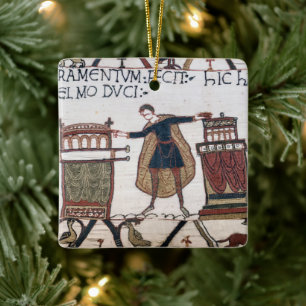 Harold swearing oath on holy relics ceramic ornament