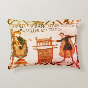 Harold swearing oath on holy relics decorative cushion