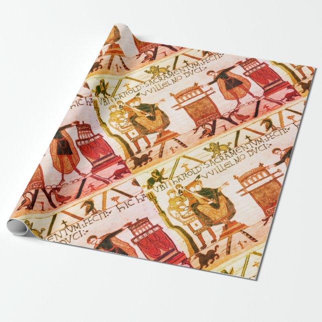 Harold swearing oath on holy relics wrapping paper (Unrolled)