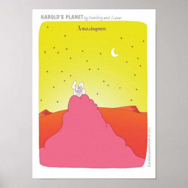 "HAROLD'S PLANET" "new baby" baby Poster (Front)