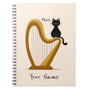 Harp and Cat Notebook