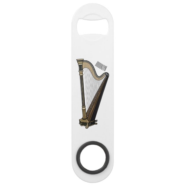 Harp cartoon illustration  (Front)