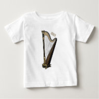Harp cartoon illustration 