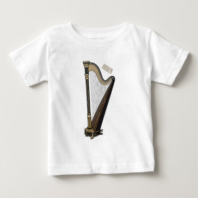 Harp cartoon illustration  baby T-Shirt (Front)
