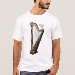 Harp cartoon illustration T-Shirt