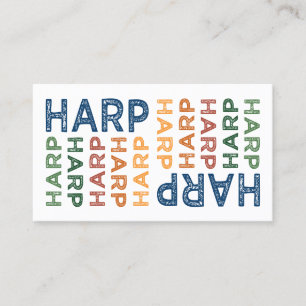 Harp Colourful Business Card
