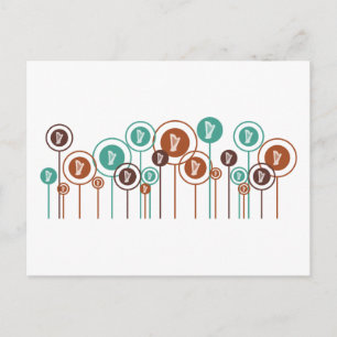 Harp Daisies Postcard