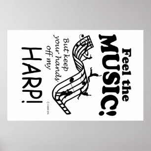 Harp Feel The Music Poster
