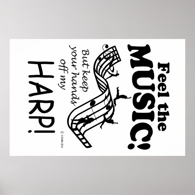 Harp Feel The Music Poster (Front)