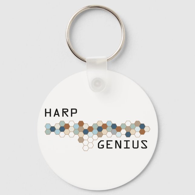 Harp Genius Key Ring (Front)