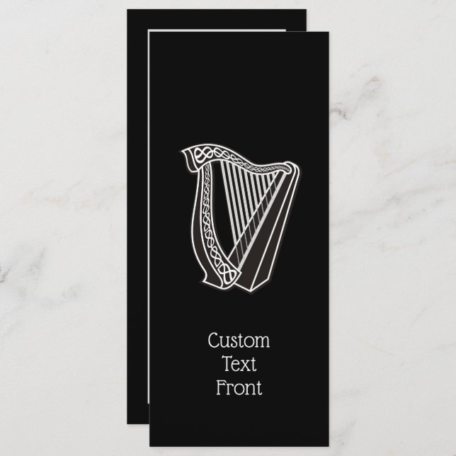 Harp Icon Invitation (Front/Back)