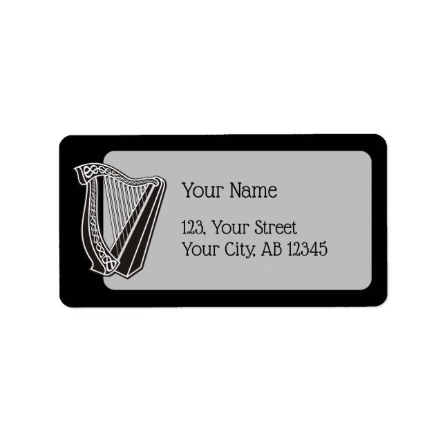 Harp Icon Label (Front)
