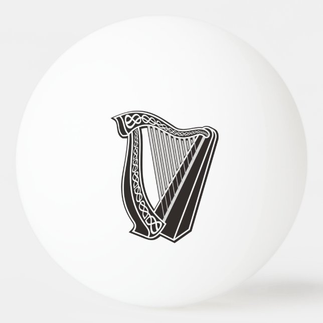 Harp Icon Ping Pong Ball (Front)