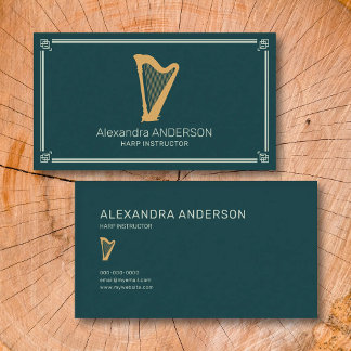Harp Instructor Business Card