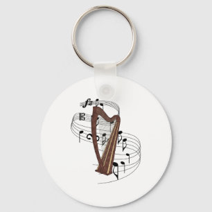 Harp Key Ring