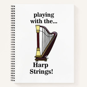 Harp Musical Instrument Harp Notebook
