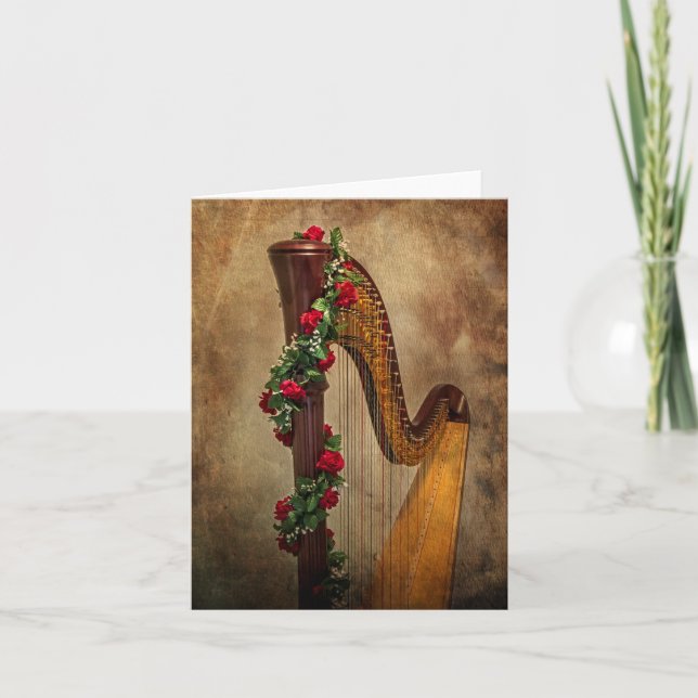 Harp Note Card (Front)
