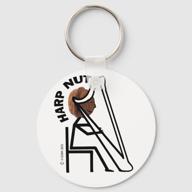 Harp Nut Key Ring (Front)