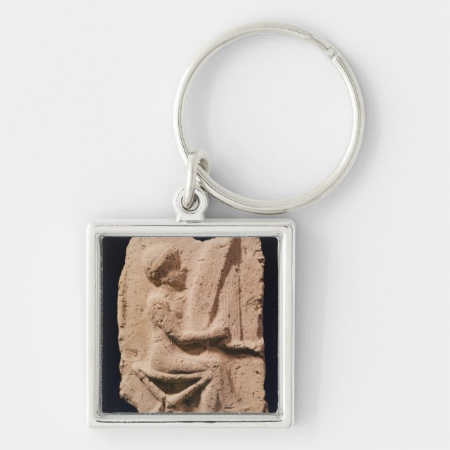 Harp player, 1830-1600 BC Key Ring (Front)
