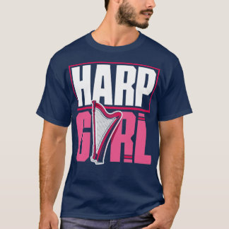 Harp Player Female Harpist Harp Girl T-Shirt