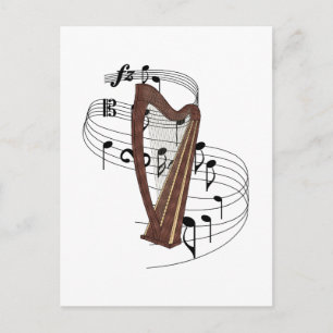 Harp Postcard