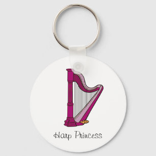 Harp Princess Keychain