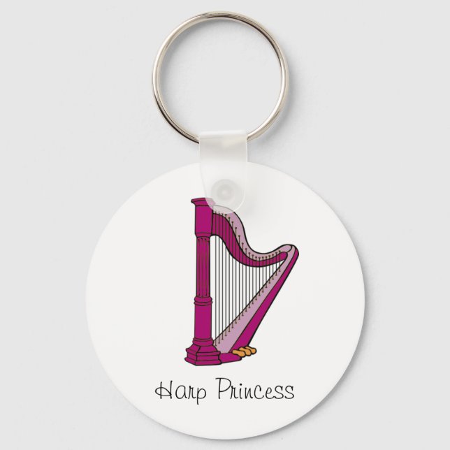 Harp Princess Keychain (Front)