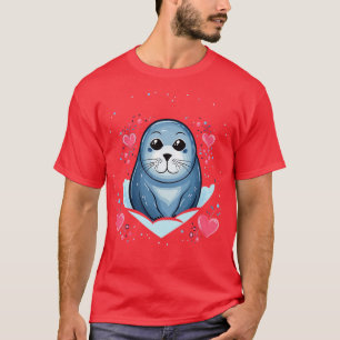Harp Seal Valentine Day T-Shirt