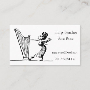 Harp Teacher Business Card