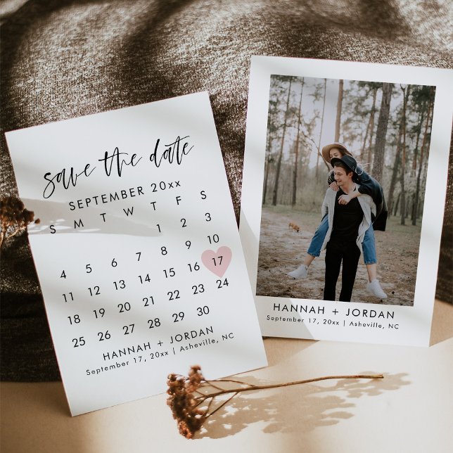 HARPER modern calligraphy save the date  Invitatio Invitation (Creator Uploaded)