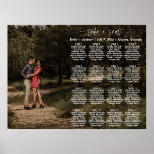 HARPER Modern Photo Seating Chart Template