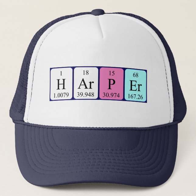 Harper periodic table name hat (Front)