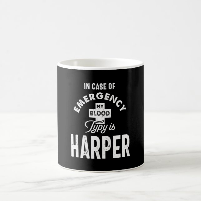 Harper Personalised Name Birthday Gift Coffee Mug (Center)