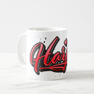 Harper red Heart Graffiti Tasse Kaffeetasse Coffee Mug