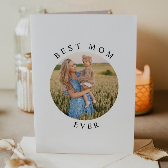 HARPER Simple Best Mum Ever Photo Mother's Day Card (Creator Uploaded)