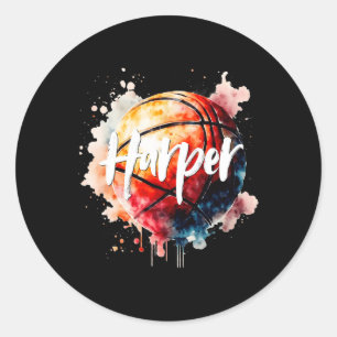 Harper Sketll Inspire Amazing Fan Classic Round Sticker