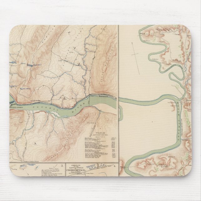 Harper's Ferry, Hagerstown, Funkstown Mouse Pad (Front)