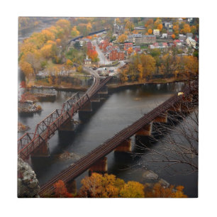 Harpers Ferry in the Fall Ceramic Tile