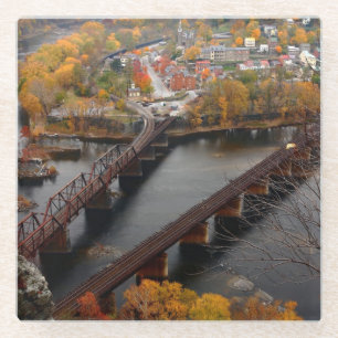 Harpers Ferry in the Fall Glass Coaster