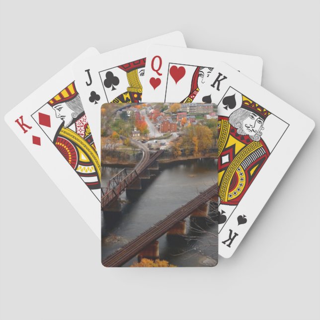 Harpers Ferry in the Fall Playing Cards (Back)