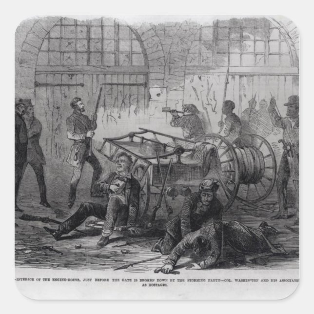 Harper's Ferry Insurrection Square Sticker (Front)