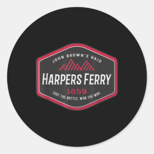 Harpers Ferry_ John Browns Civil War Abolitionist Classic Round Sticker