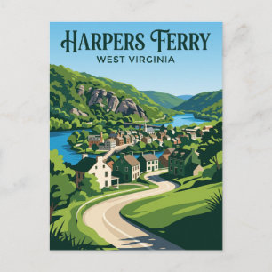 Harpers Ferry USA Postcard