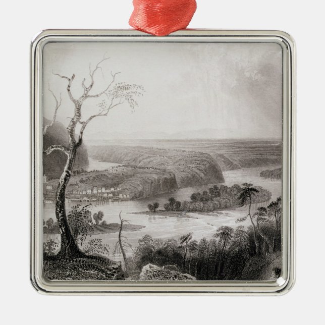 Harper's Ferry, West Virginia Metal Tree Decoration (Front)