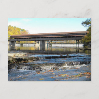 Harpersfield Covered Bridge Ashtabula County Ohio Postcard