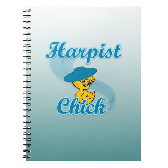 Harpist Chick #3  Notebook (Front)