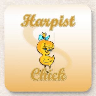 Harpist Chick Coaster