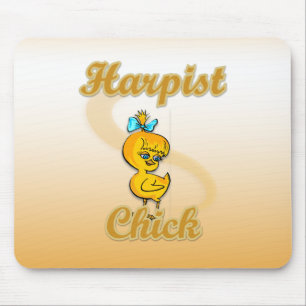 Harpist Chick Mouse Pad