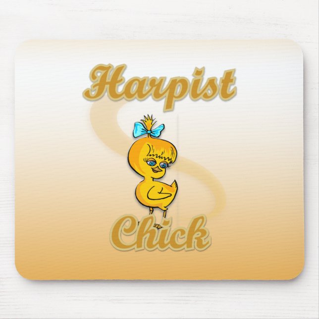 Harpist Chick Mouse Pad (Front)